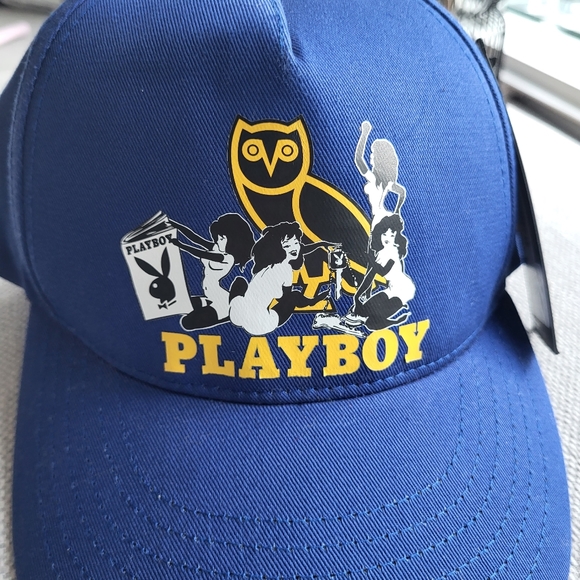 OVO x Playboy Pin-Up Blue Cap Adjustable Size Hat New With Tag - Picture 8 of 12